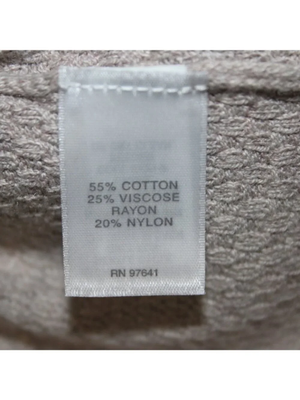 J Jill Sweater Sz M Brown Knit Long Sleeve Cotton Viscose Nylon Sweater